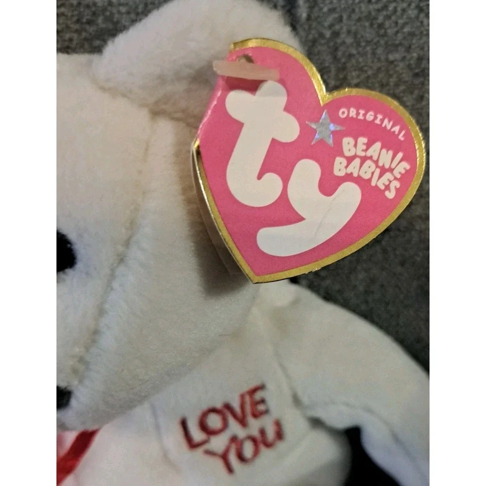 Ty Beanie Baby I Love You Set of Bears 2 ‎ Plush Valentine 2005 MWMTs